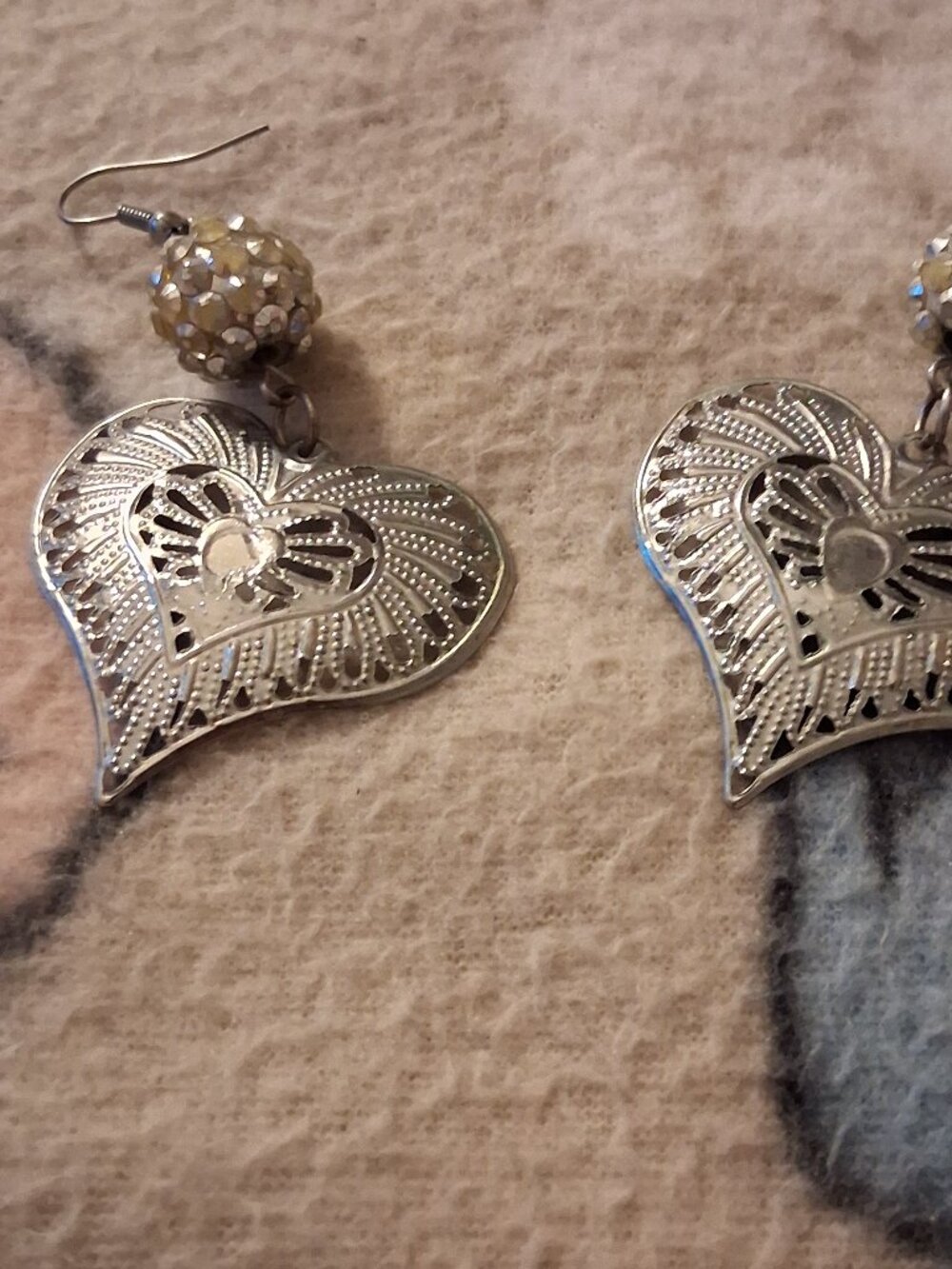 cute heart earrings perfect for dressing up